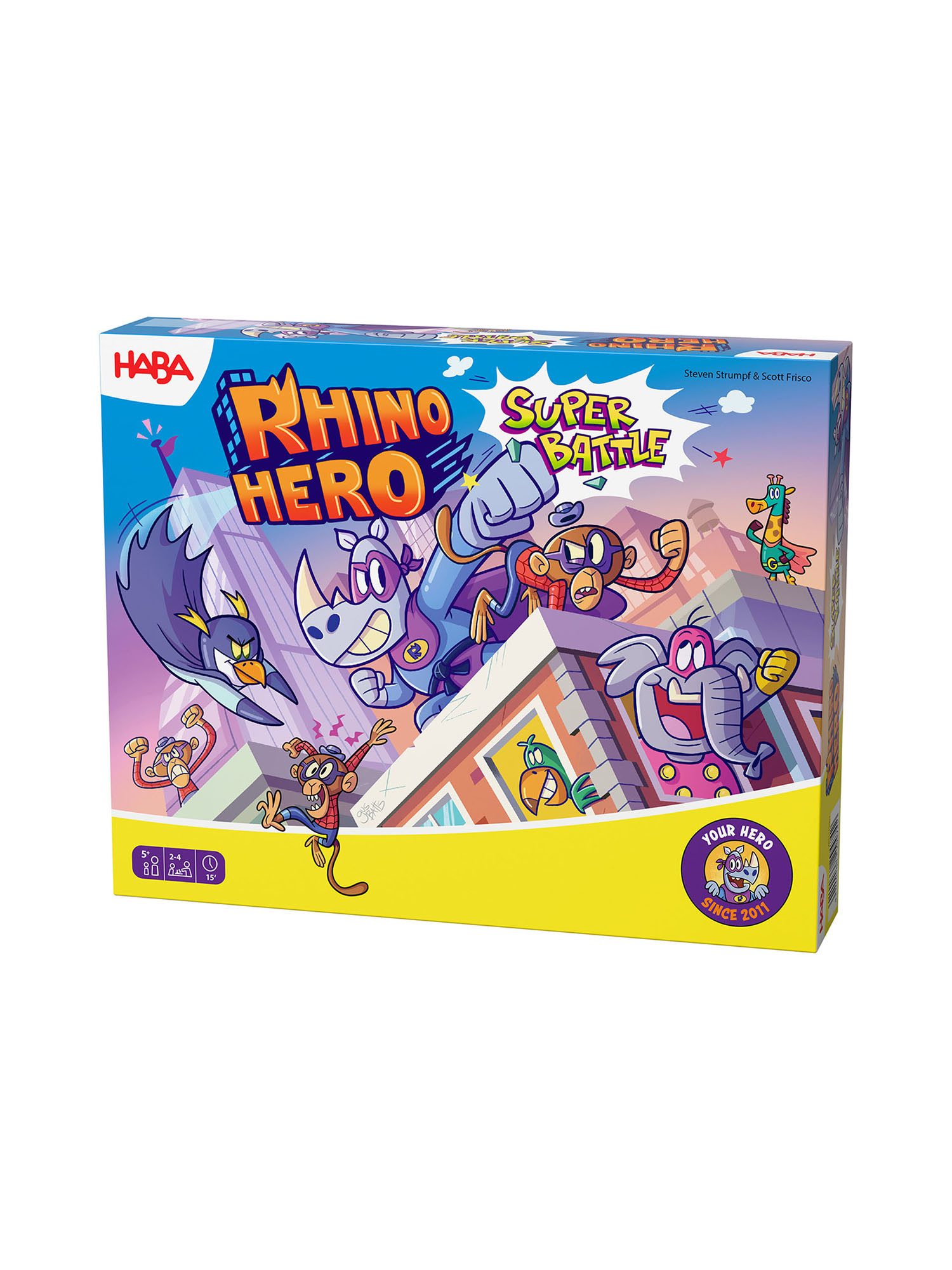 Haba Spiel Rhino Hero Super Battle 2026, Gesellschaftsspiel, Brettspiel, Familienspiel