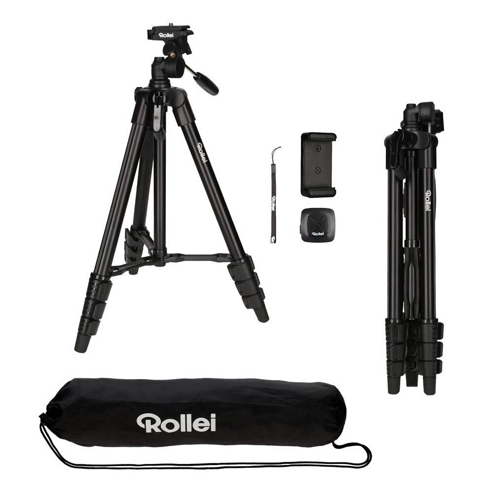 Rollei Smartphone Stativ Traveler schwarz Kamerastativ