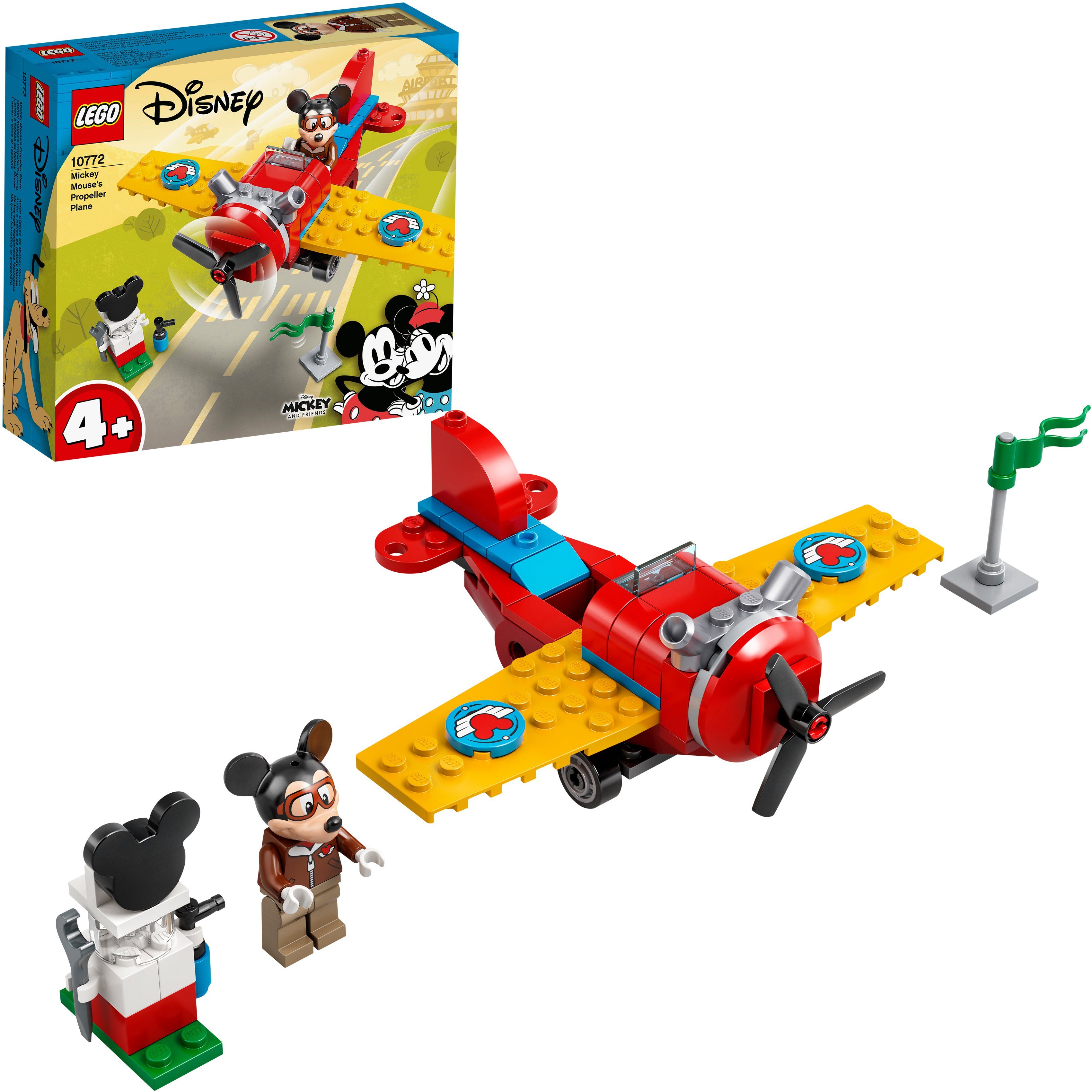 Image of LEGO® Konstruktionsspielsteine »Mickys Propellerflugzeug (10772), LEGO® Mickey & Friends«, (59 St)