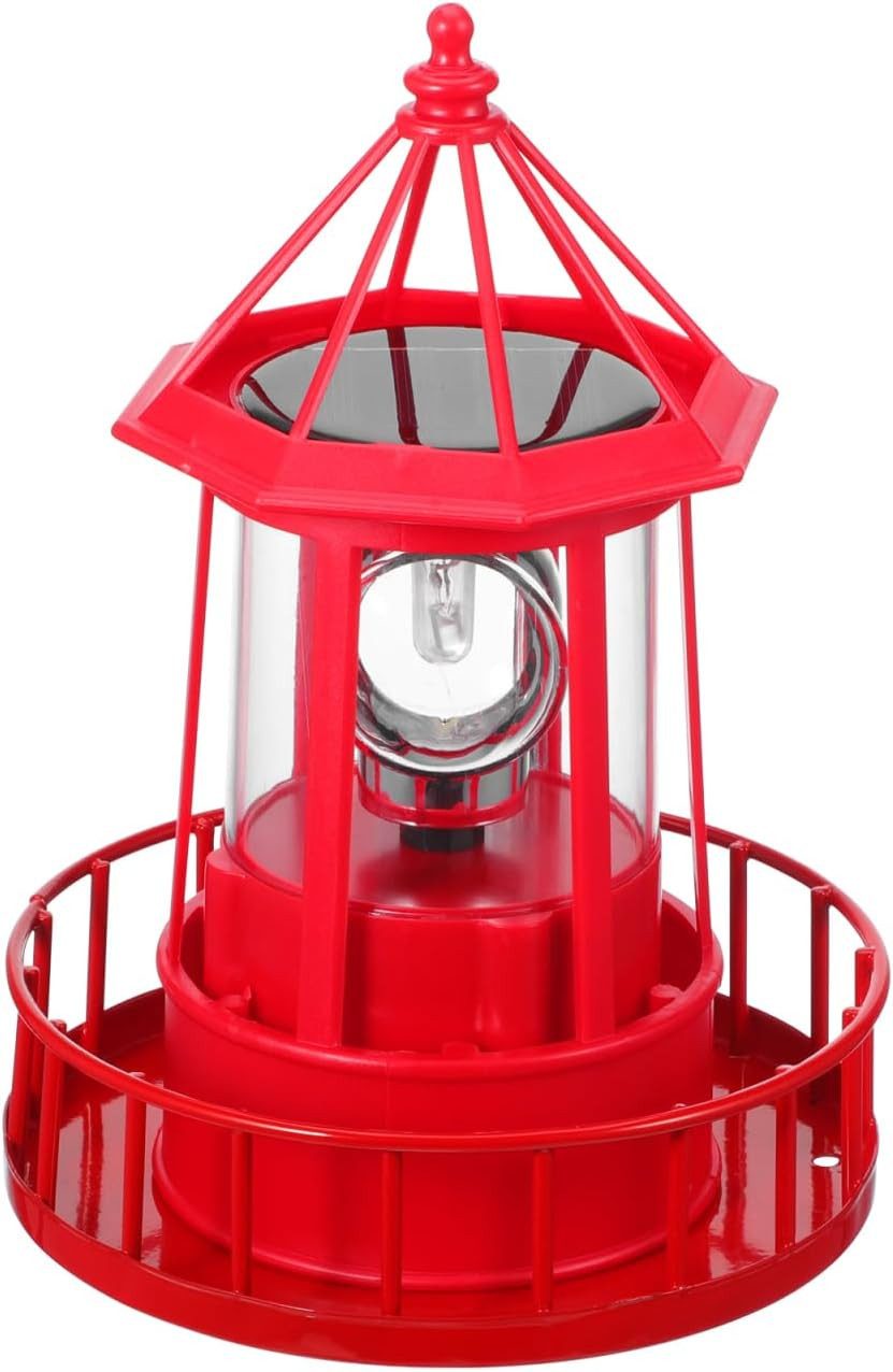 FELIXLEO LED Solarleuchte Solar LED Leuchtturm Outdoor 360° drehbar wetterfest Gartendeko