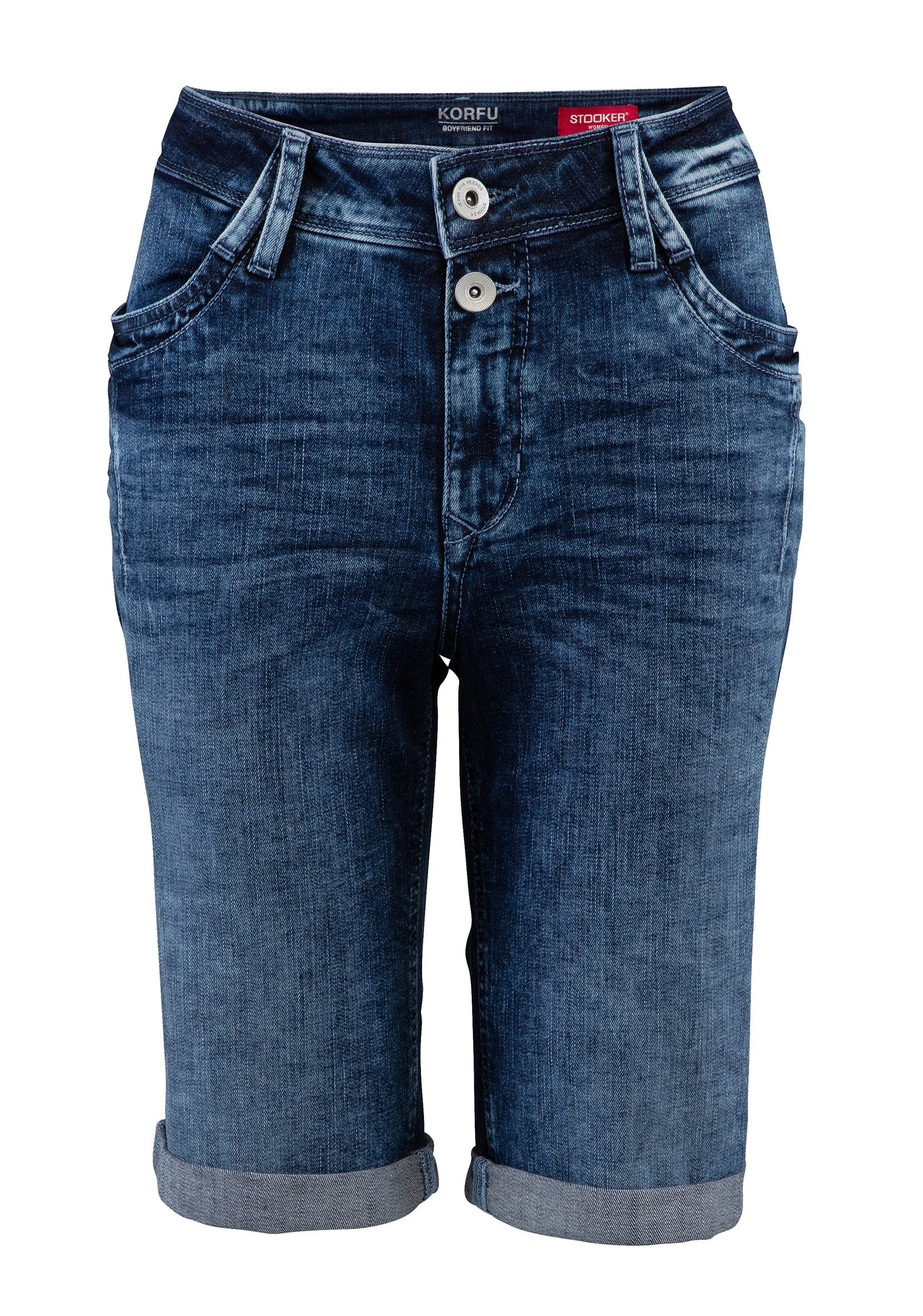 STOOKER WOMEN Bermudas KORFU Bermuda Boyfriend Fit Bermuda 5-Pocket Boyfriend Fit Power Stretch für Damen – Bild 4 von 5