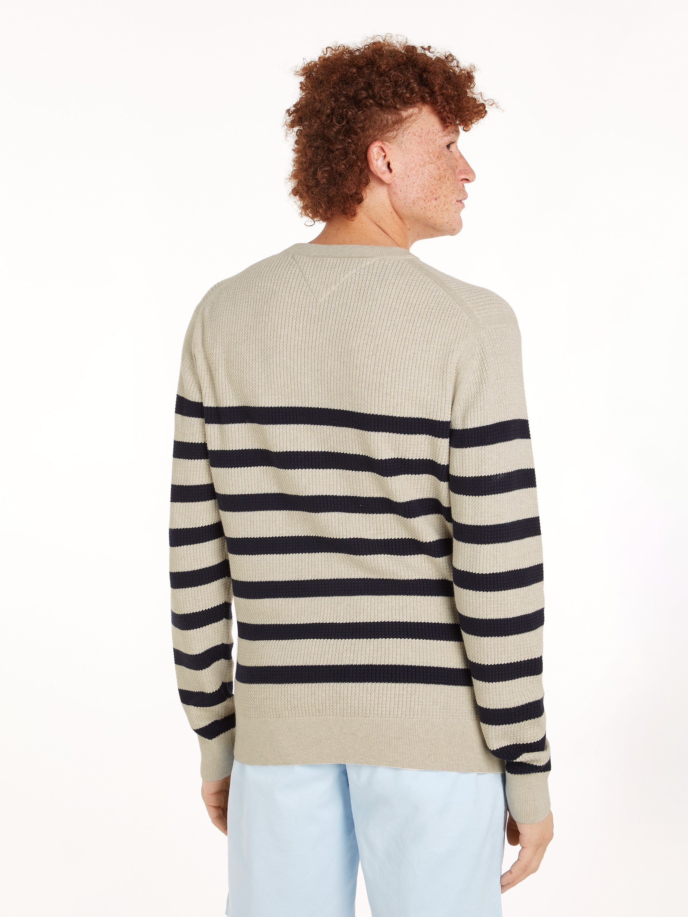 Tommy Hilfiger Strickpullover STRUCTURE CREW NK mit