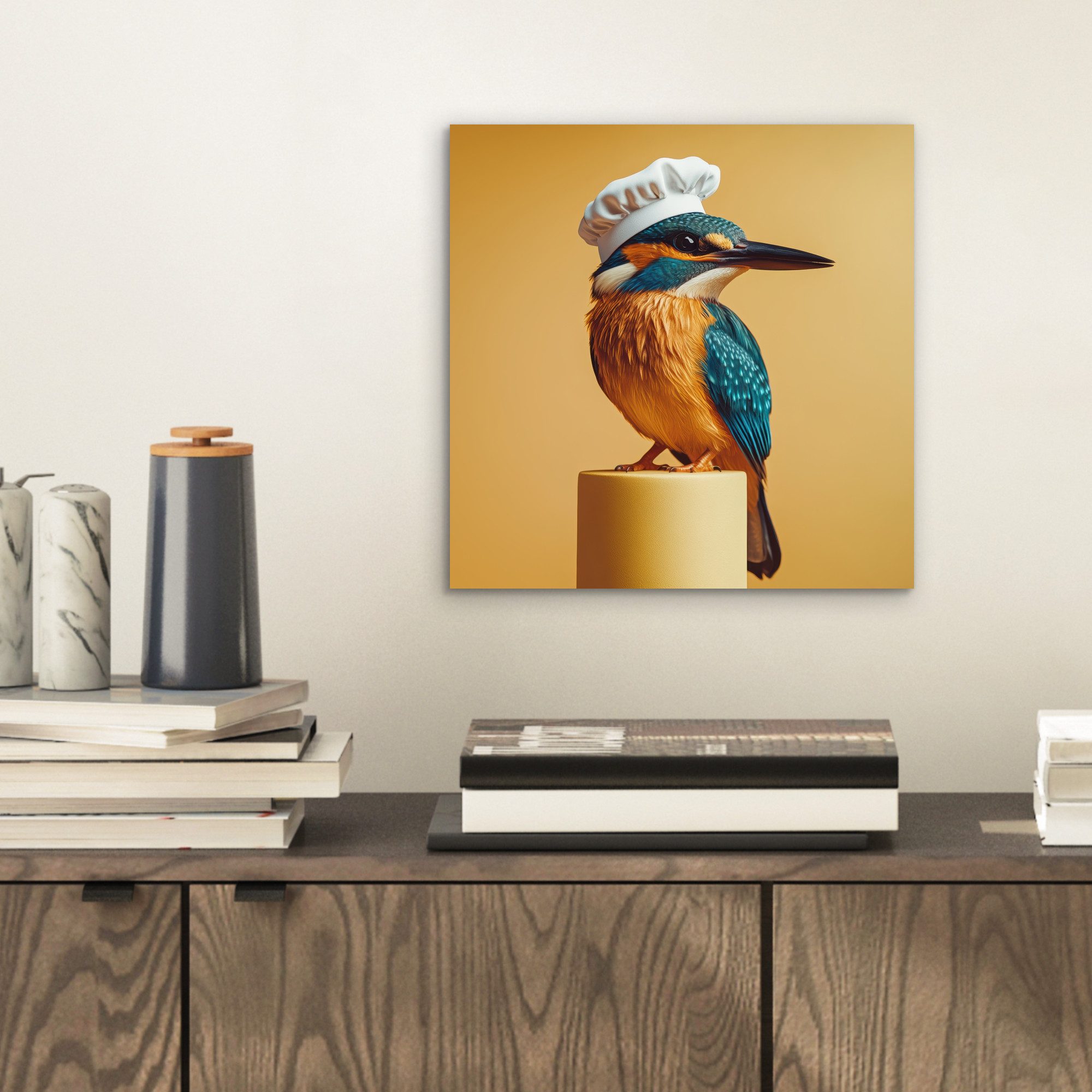 MuchoWow Metallbild Eisvogel - Säule - günstig online kaufen