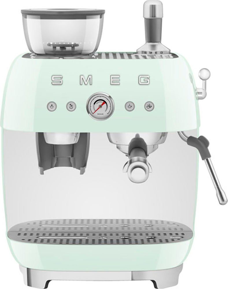 mit Kaffeemühle Smeg Espressomaschine EGF03PGEU, integrierter
