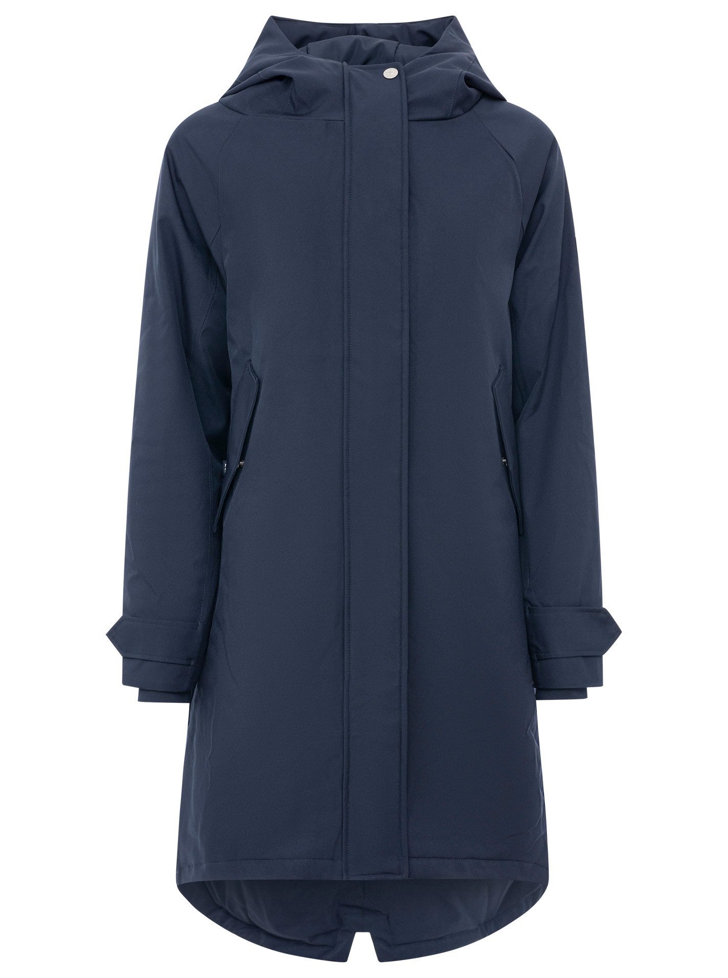 Zwillingsherz Kurzmantel "Keep Smiling" Kapuze, verdeckter Reißverschluss