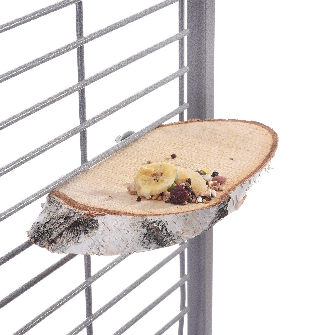 Happy Bird Vogelspielplatz Sitzbrettchen Birkenscheibe Baumscheibe rund, Baumscheibe oval ca. 23-28 x 3cm