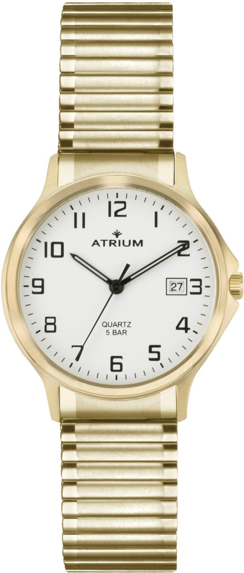 Atrium Quarzuhr A12-60, Gehäuse aus Edelstahl, Gehäuse-Ø ca. 36 mm