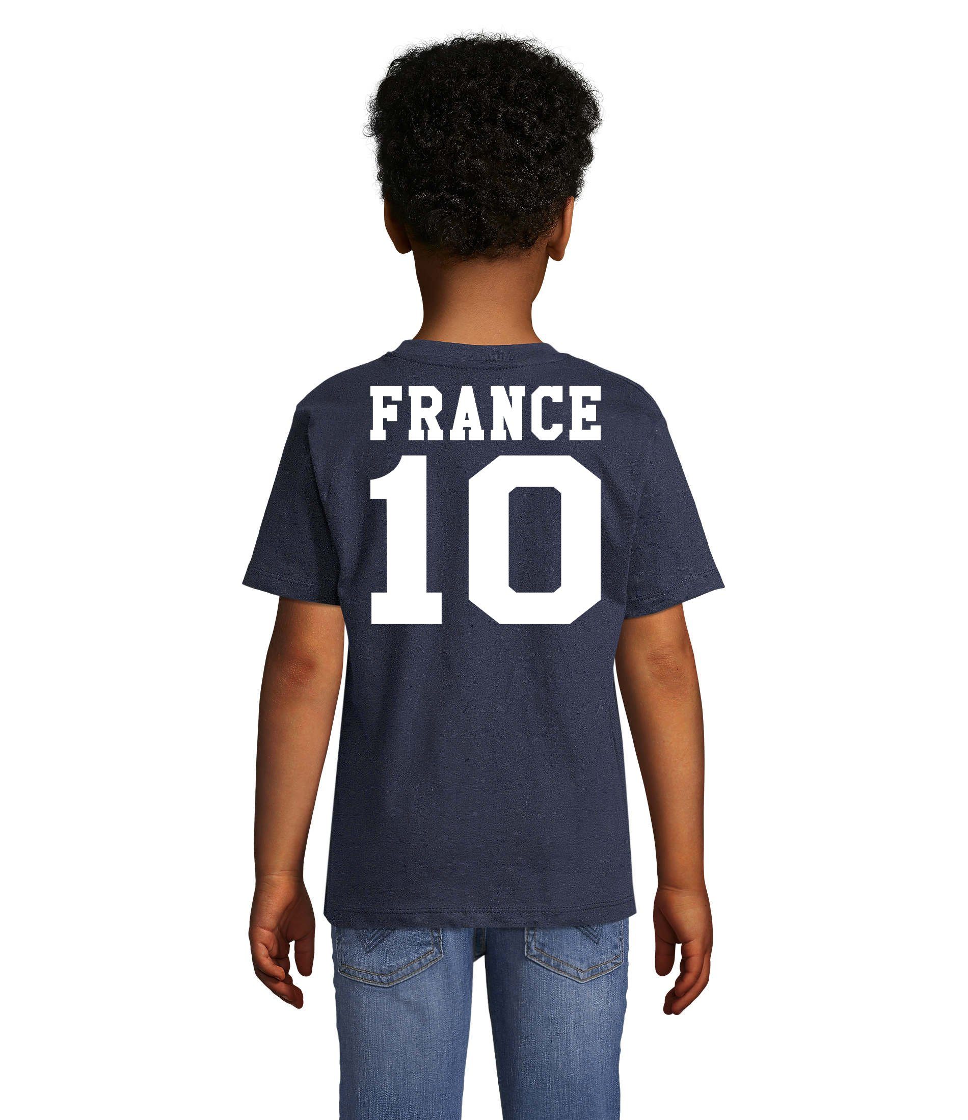 & Sport Weltmeister Kinder Brownie EM T-Shirt Fußball France Frankreich Trikot Blondie