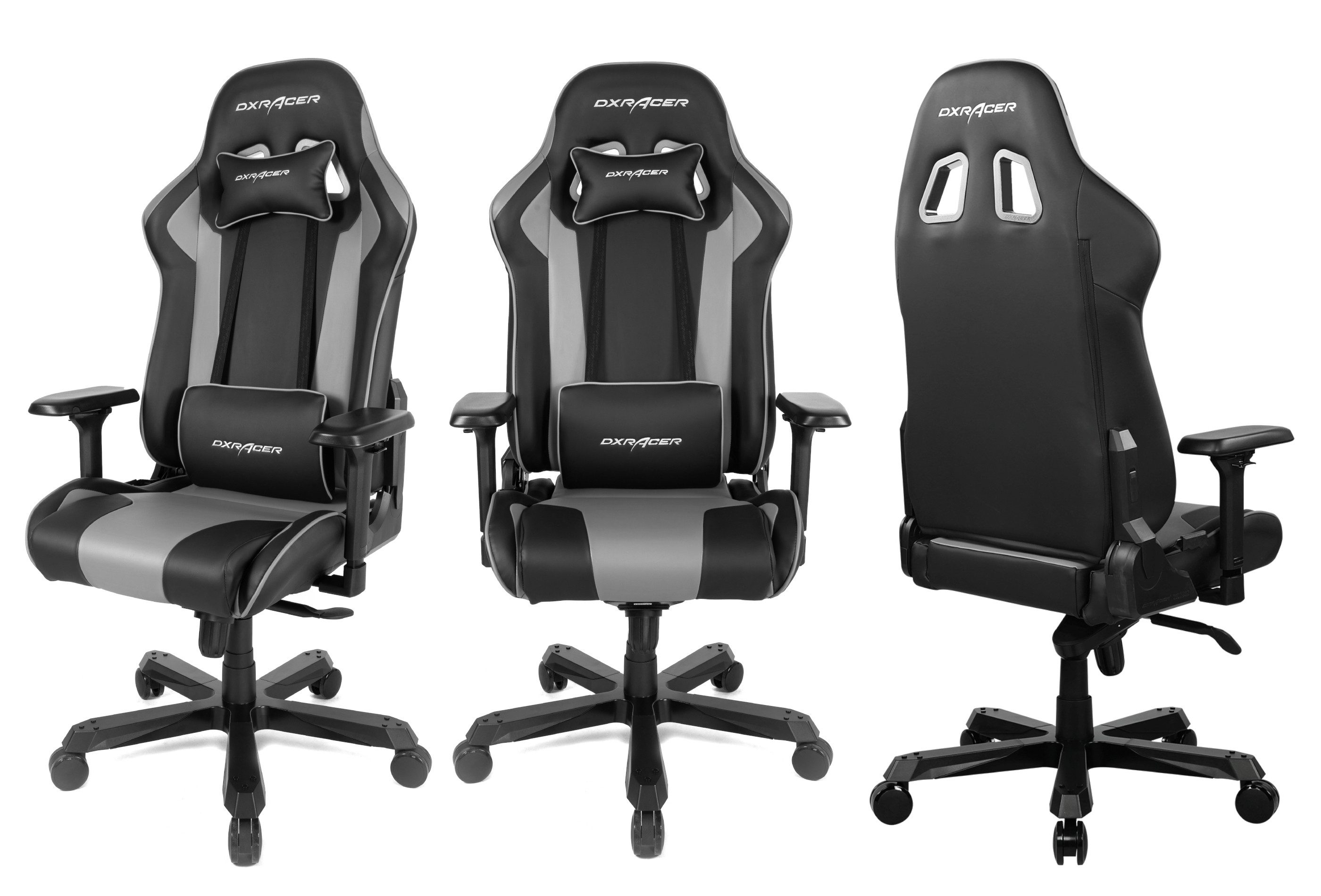 MCA furniture Gaming-Stuhl in schwarz / grau - 70x133x70cm (BxHxT)