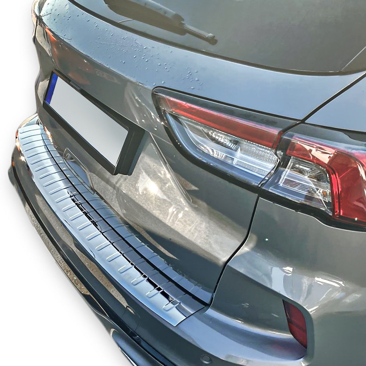 RECAMBO Ladekantenschutz für FORD Kuga III, BJ ab 2019> Stoßstangenschutz, V2A rostfrei, Exklusive Optik, praktischer Schutz & perfekte Passform