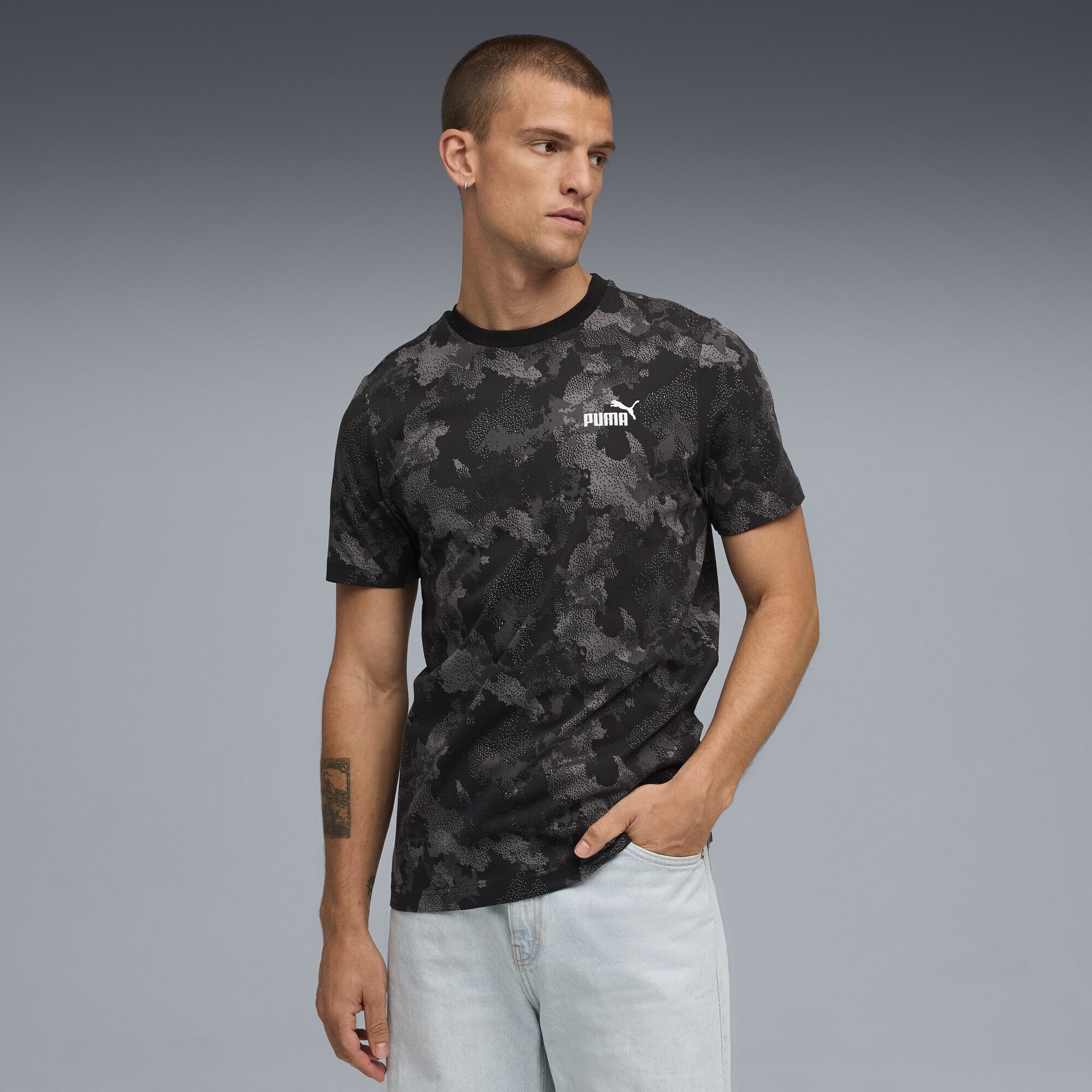 PUMA T-Shirt Essentials Camo T-Shirt Herren günstig online kaufen