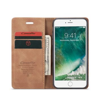 Tec-Expert Handyhülle Tasche Hülle für Apple iPhone 7 / 8 / SE, Cover Klapphülle Case mit Kartenfach Fliphülle aufstellbar