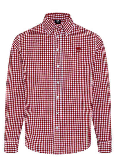 Polo Sylt Langarmhemd mit minimalistischem Karomuster