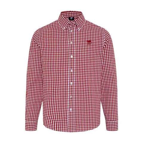 Polo Sylt Langarmhemd mit minimalistischem Karomuster