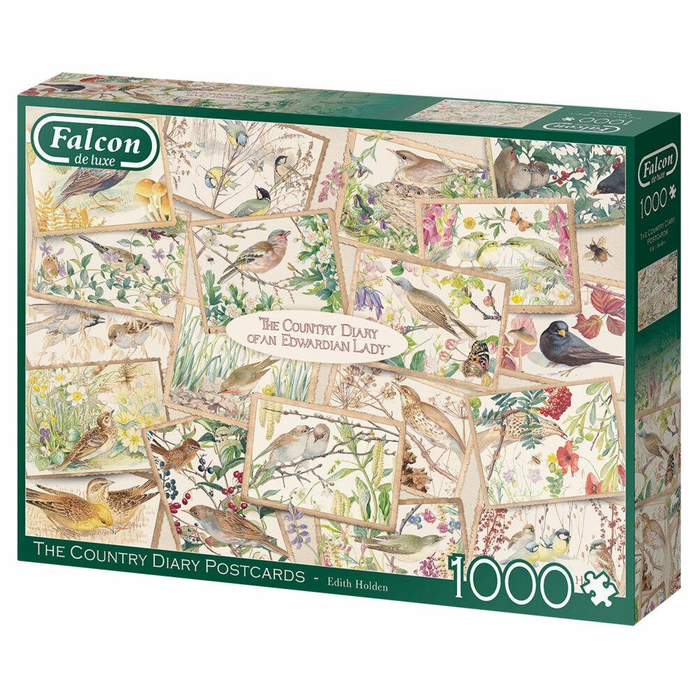 Spiele Jumbo Falcon 1000 Country Puzzle Puzzleteile Postcards Teile, Diary 1000