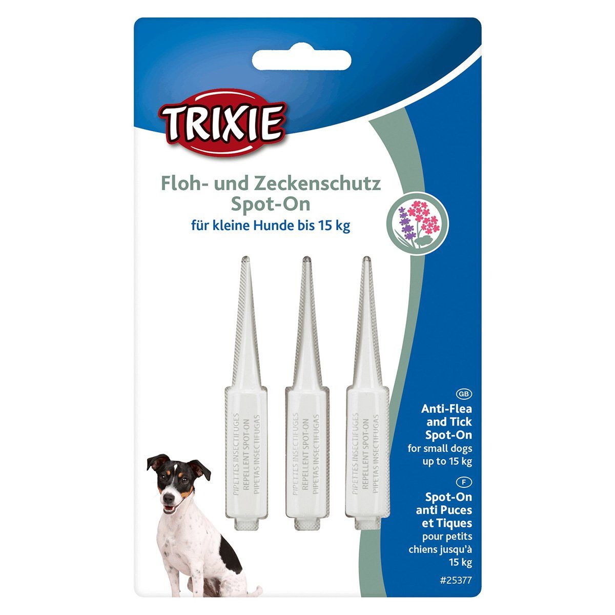 TRIXIE Zeckenschutzmittel Floh- und Zeckenschutz Spot-On für Hunde, 0.0015 l