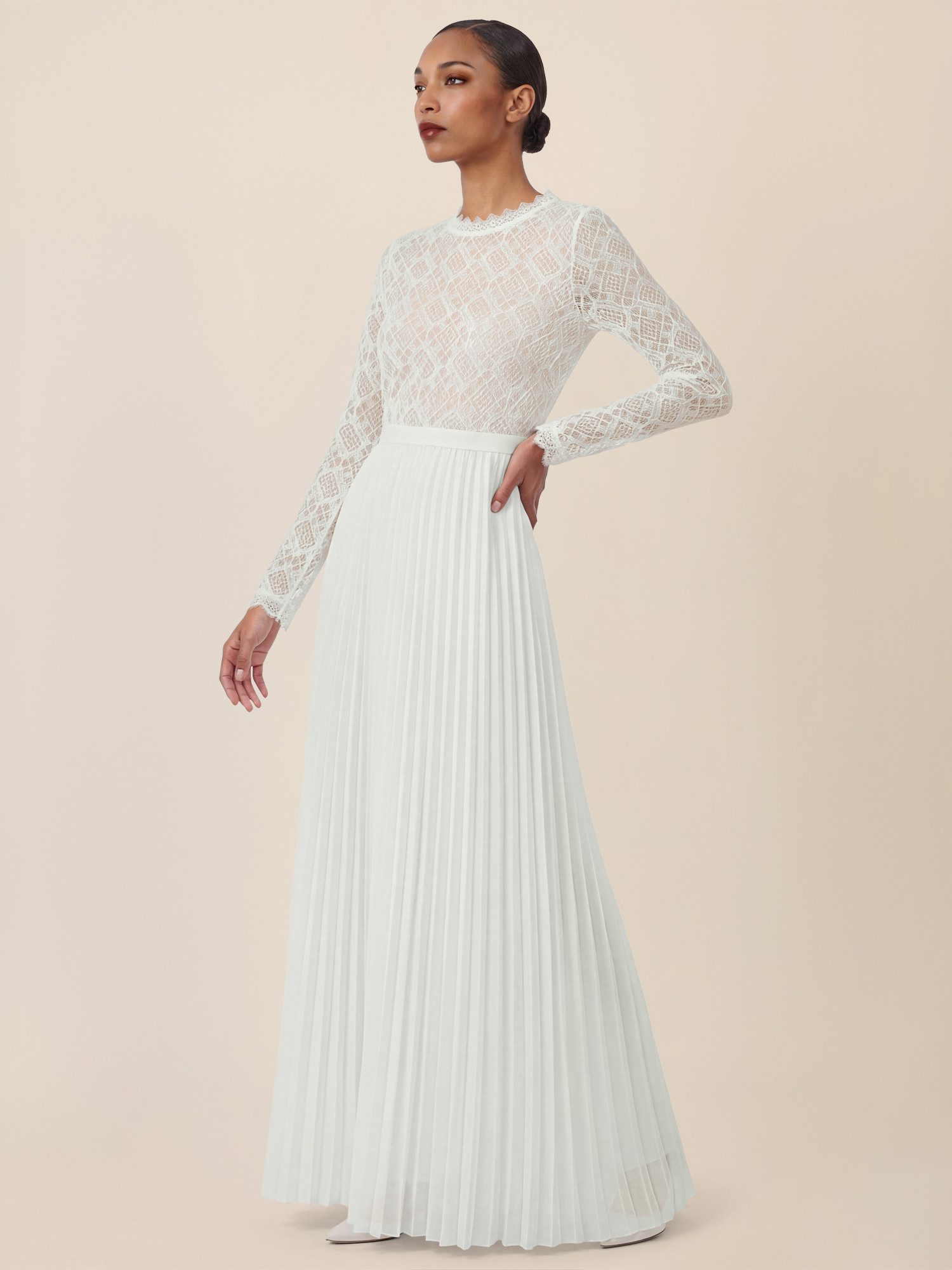 Apart Abendkleid Spitzenkleid mit Plissee-Rock günstig online kaufen