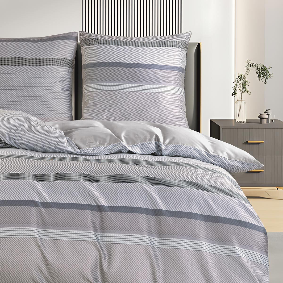 TRAUMSCHLAF Bettwäsche Streifen, Mako Satin, 3 günstig online kaufen