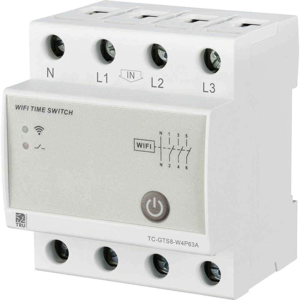 Zeitrelais TRU COMPONENTS TC-12485088 TC-GTS8-W4P63A WLAN-Schalter 230 V/AC 1 St