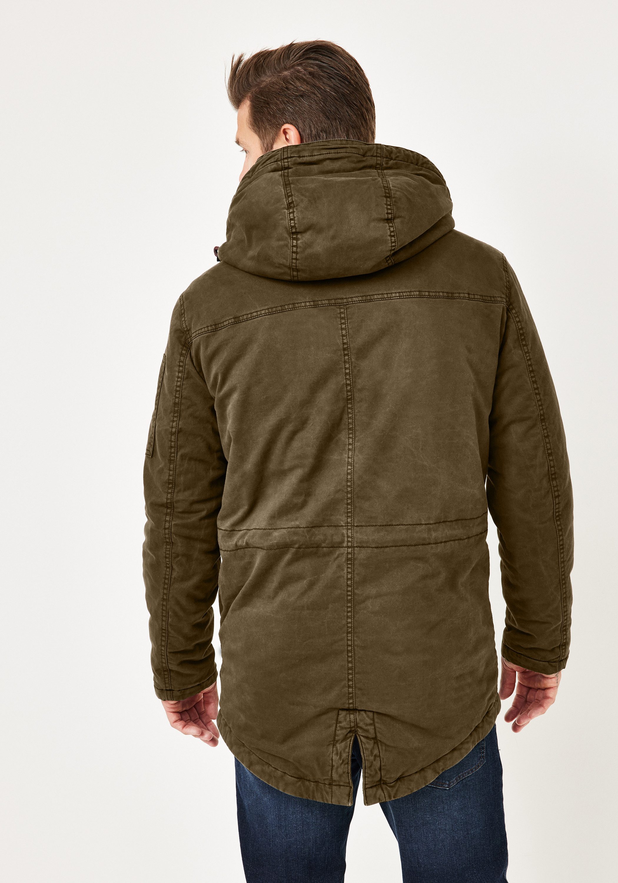 Redpoint Parka REED Winter Parka aus Baumwolle mit abnehmbarer Kapuze