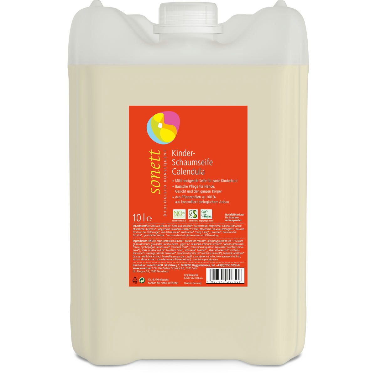 Sonett Handseife Sonett Kinder-Schaumseife Calendula 10 Liter