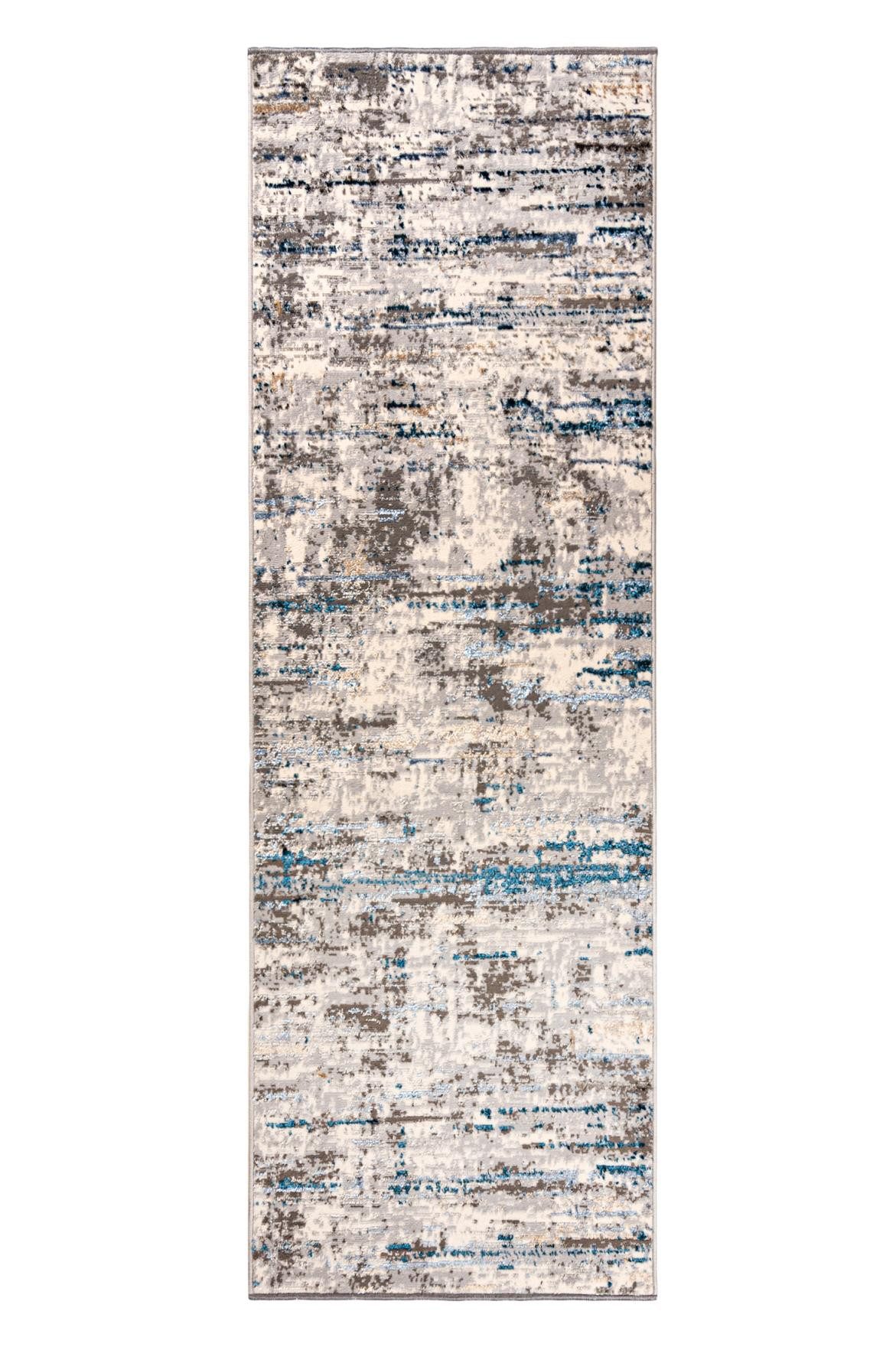 Mazovia Läufer Modern Abstrakt Beige Anthrazit Flur, Schlafzimmer, Diele, Fußbodenheizung