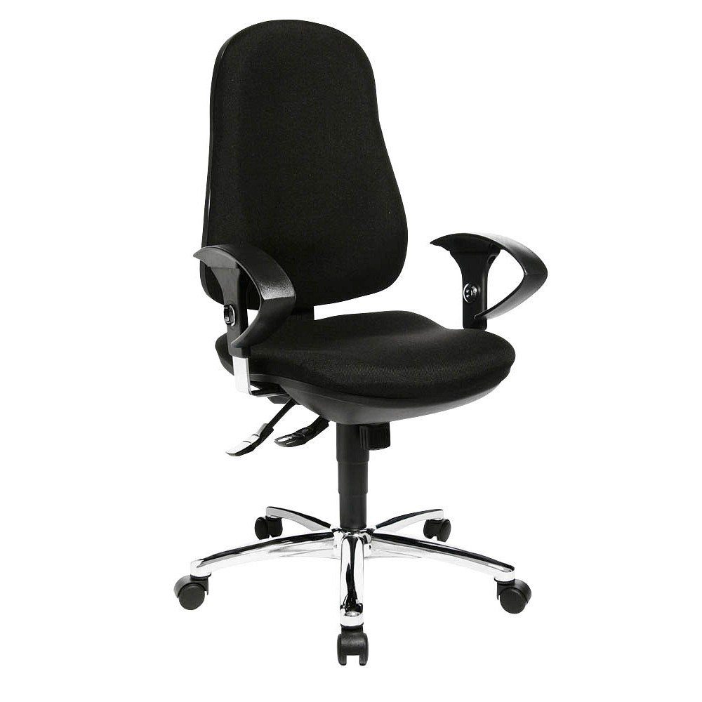 TOPSTAR Bürostuhl 1 Bürostuhl Support ®Syncro Deluxe schwarz