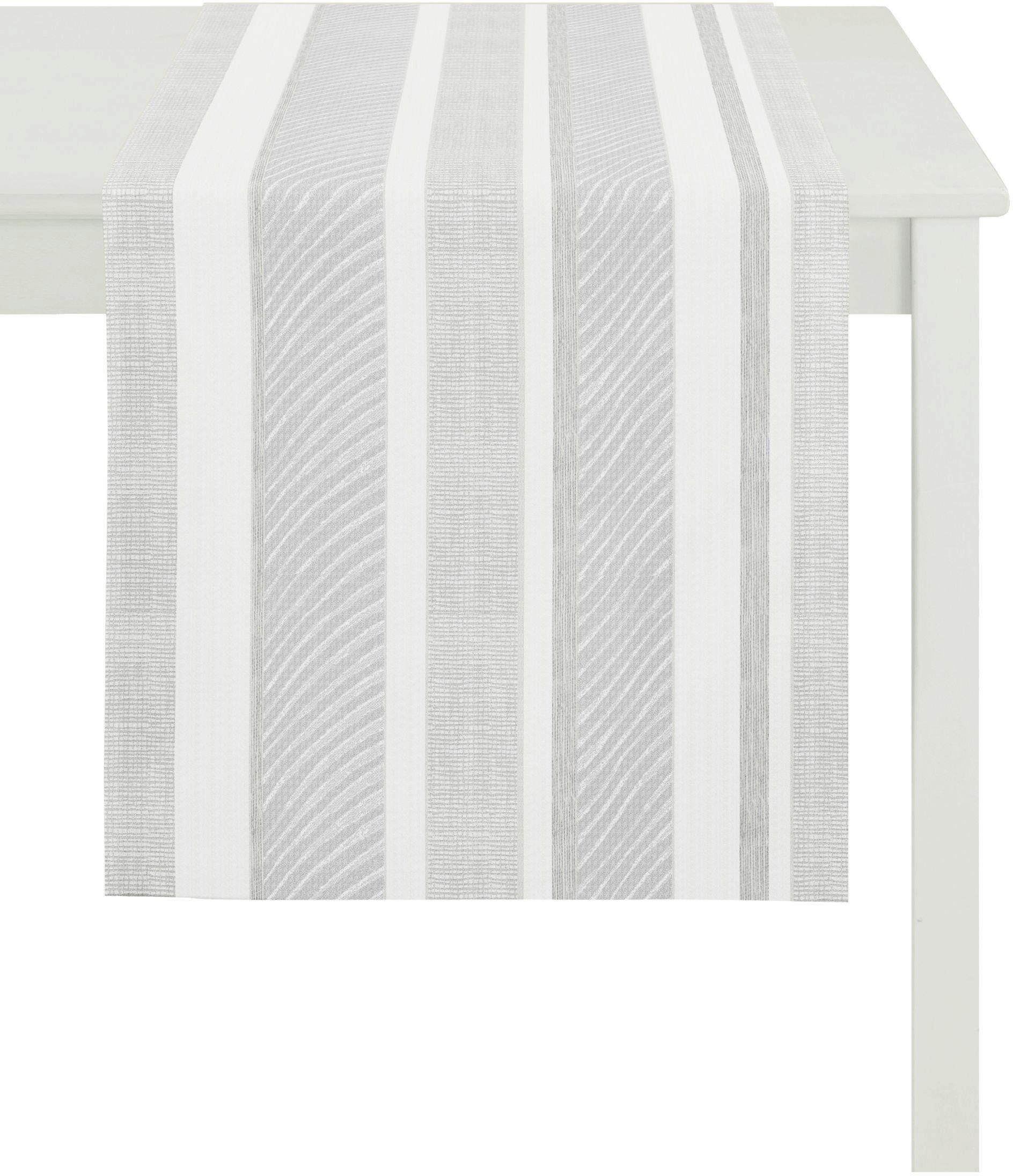 APELT Tischläufer 2904 Loft Style (1-tlg) weiß/grau | Tischläufer
