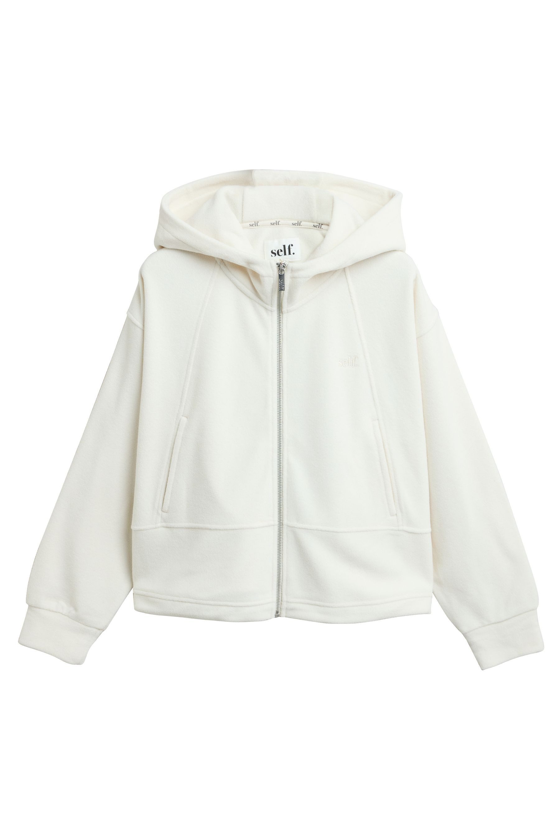 self Fleecejacke self. Microfleece-Kapuzenjacke mit Reißverschluss (1-St)