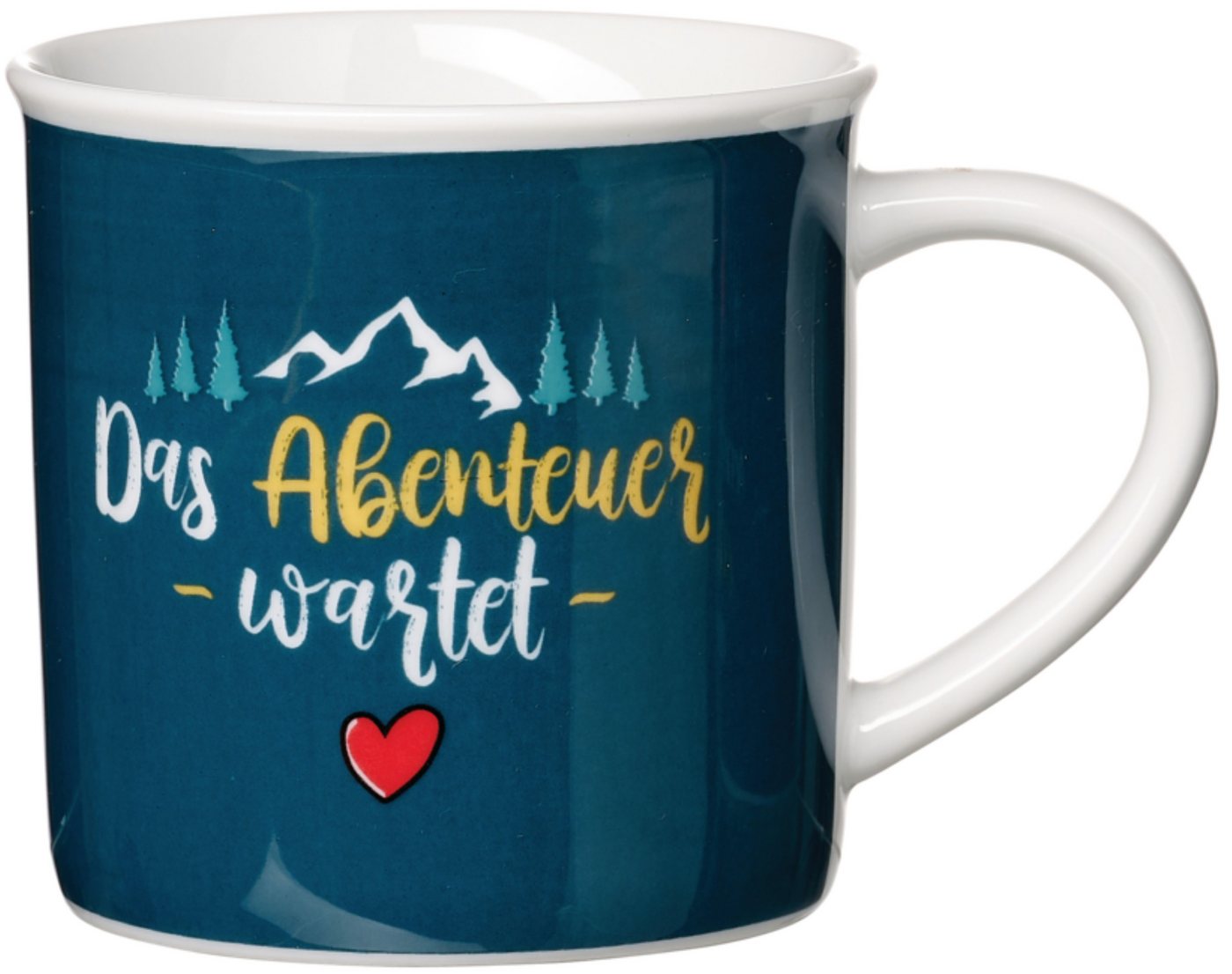 Ritzenhoff & Breker Becher Camping, 1-tlg., Porzellan, "Das Abenteuer wartet" - in Geschenkbanderole