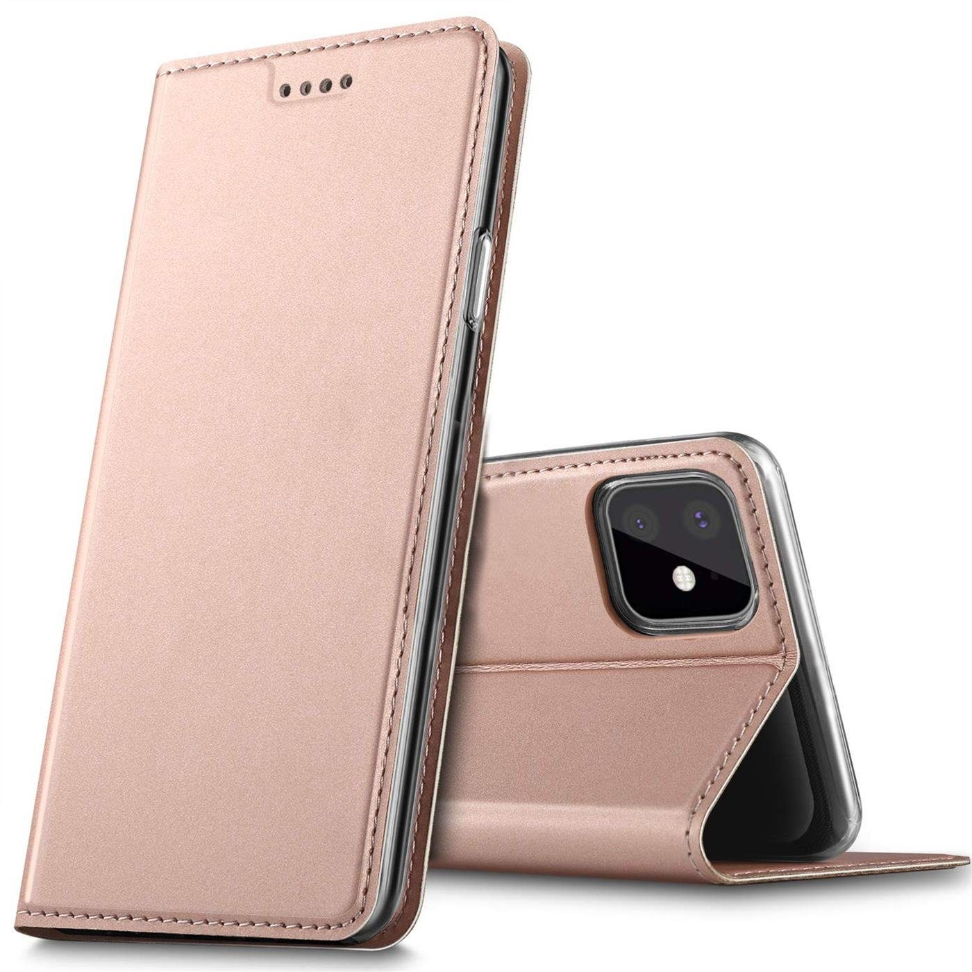 CoolGadget Handyhülle Magnet Case Handy Tasche für Apple iPhone 11 6,1 Zoll, Hülle Klapphülle Ultra Slim Flip Cover für iPhone 11 Schutzhülle