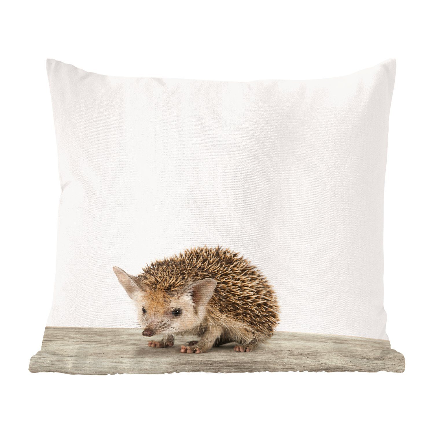 MuchoWow Dekokissen Tiere - Igel - Baby, Zierkissen mit Füllung für Wohzimmer, Schlafzimmer, Deko, Sofakissen