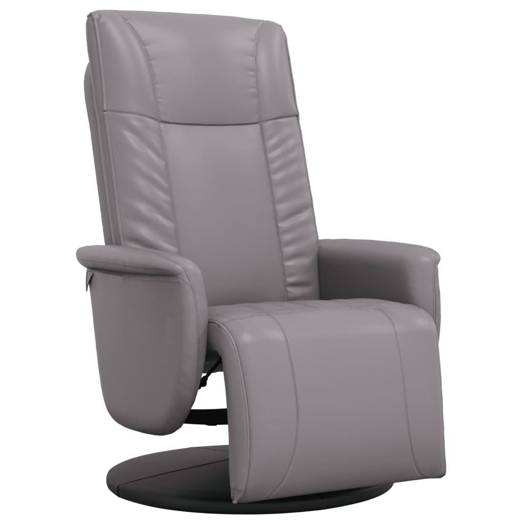 vidaXL Sessel Relaxsessel mit Fußteil Grau günstig online kaufen