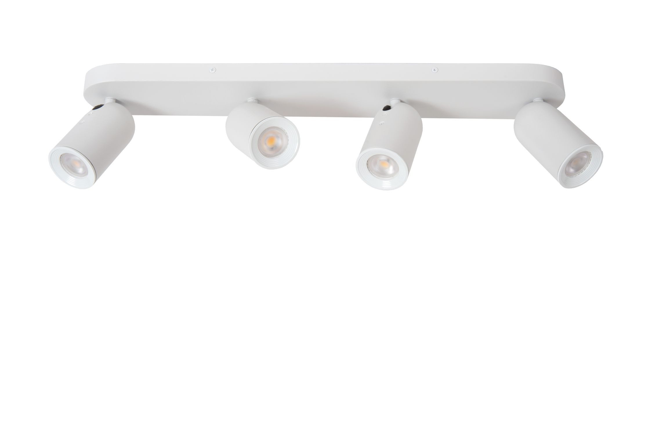 Licht-Erlebnisse Deckenstrahler CASIL, ohne Leuchtmittel, Metall GU10 verstellbar Weiß 4-flammig länglich Modern Spot Strahler