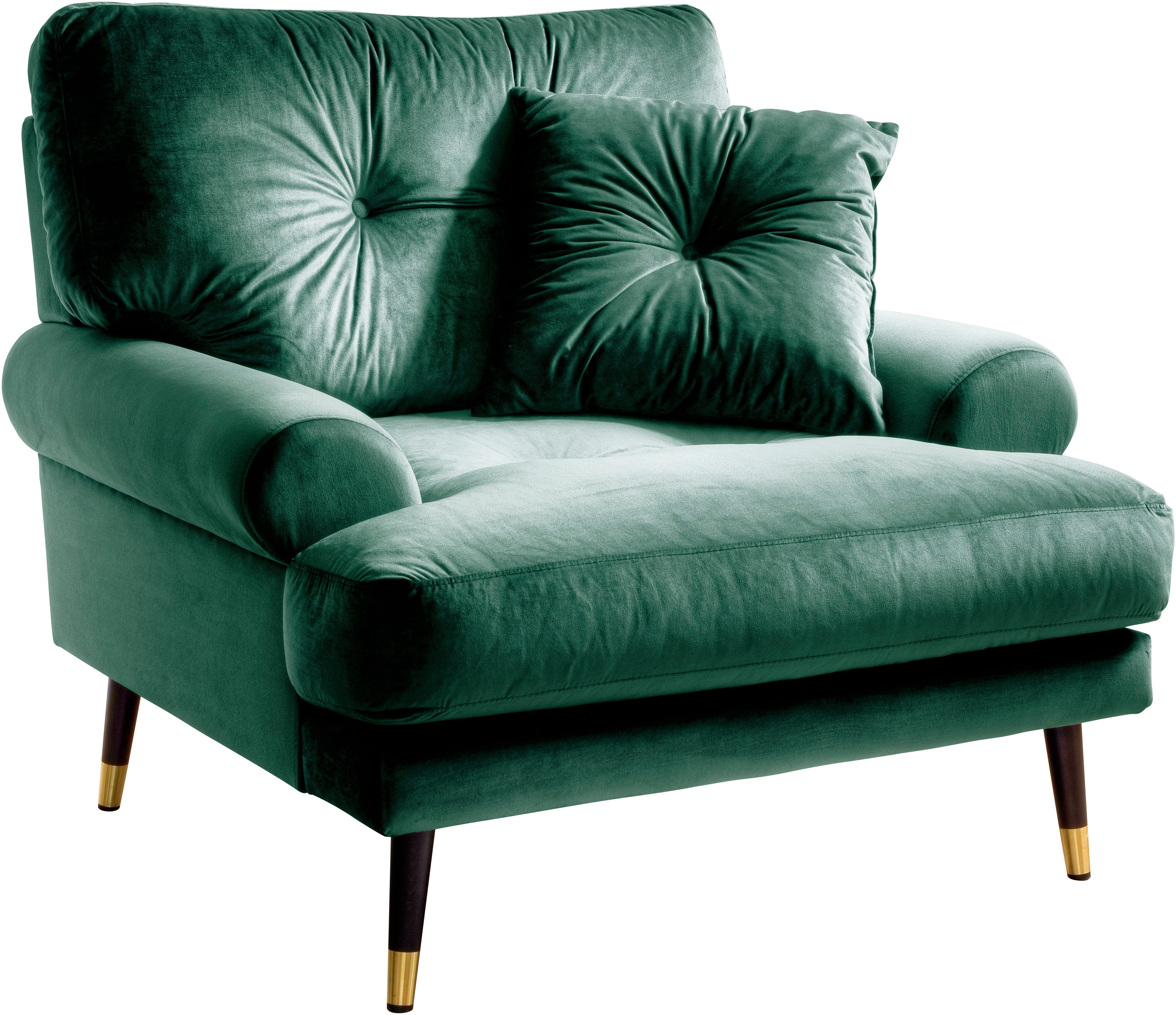 OTTO home Loungesessel TOKIO, in Microfaser mit hochwertigem Holz/Metallfuß – Bild 3 von 5