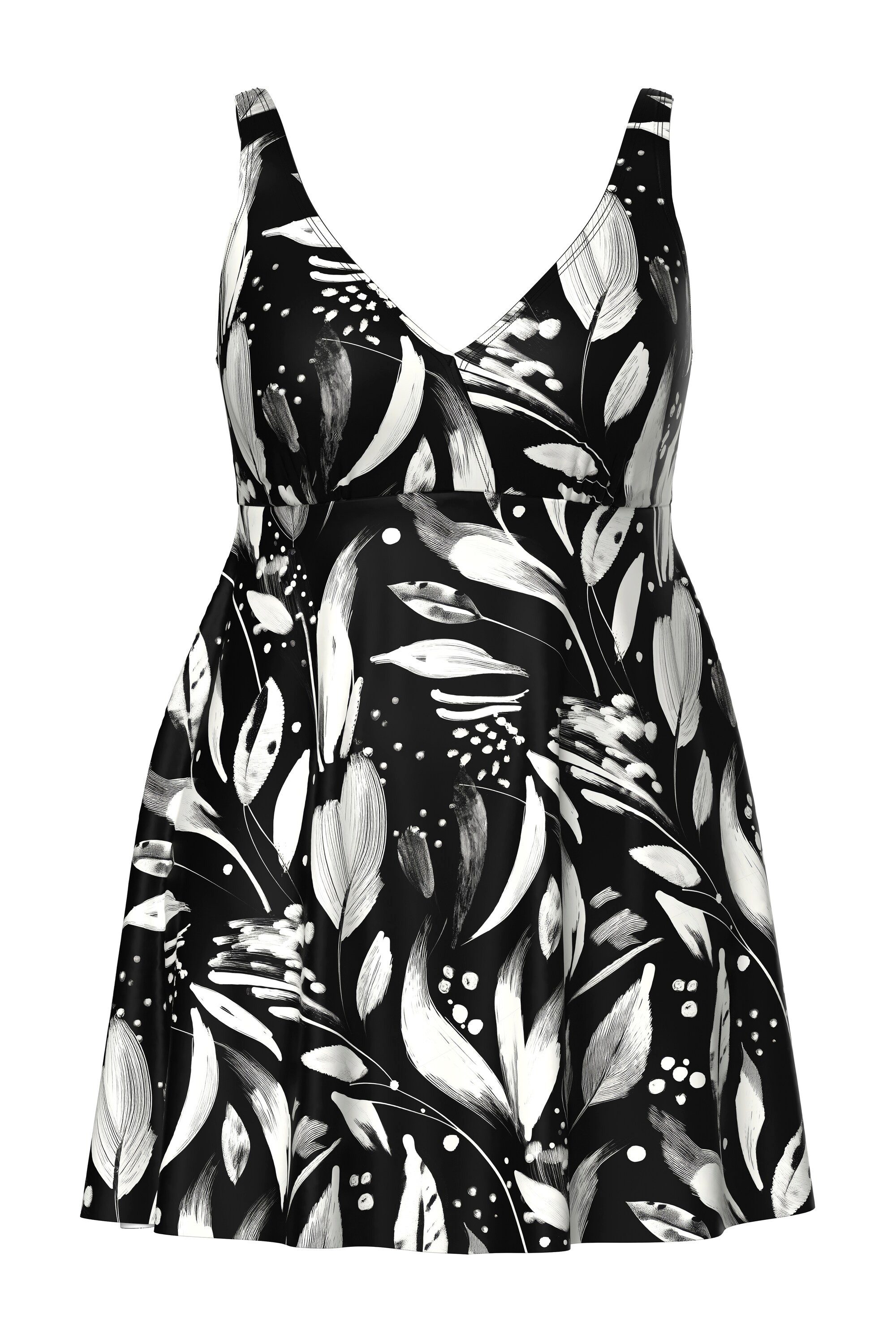 Ulla Popken Badekleid Badekleid Blätter Softcups Träger verstellbar günstig online kaufen