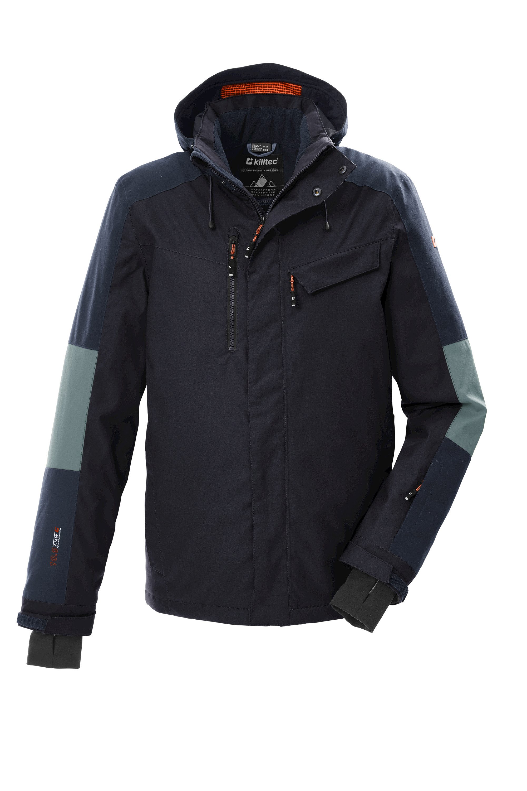 Killtec Funktionsjacke KSW 257 MN SKI JCKT mit Windstopperbündchen an den Ärmeln, wasserdicht, winddicht – Bild 2 von 5