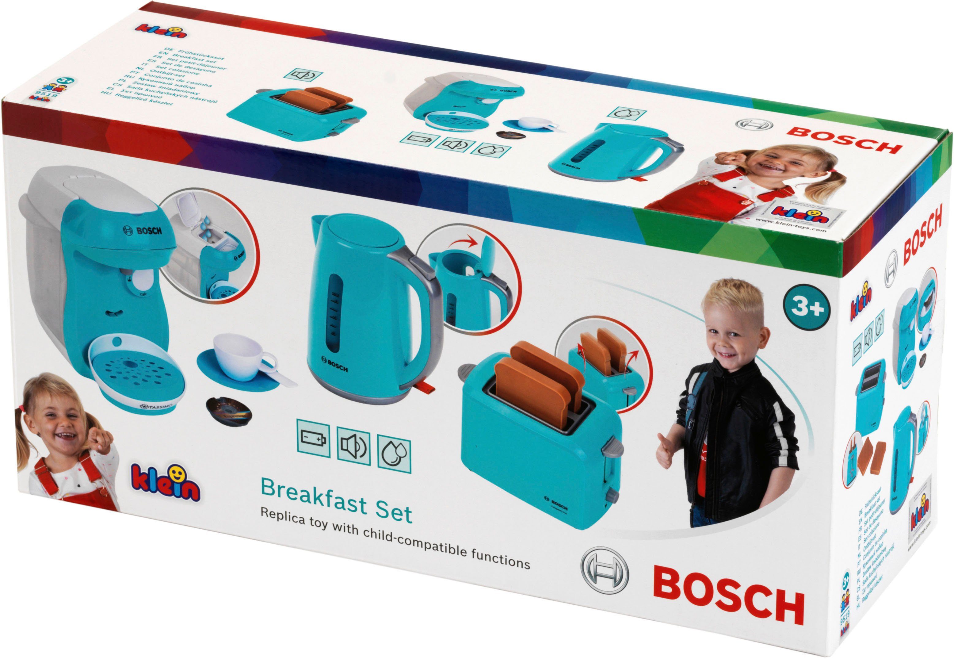 Klein Kinder-Haushaltsset Bosch - Frühstücksset, Happy, mit Sound