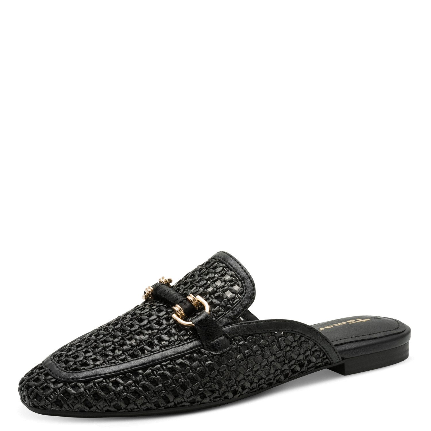 Tamaris Sabot, Blockabsatz, Schlupfschuh, Businessschuh mit Schmuckelelment