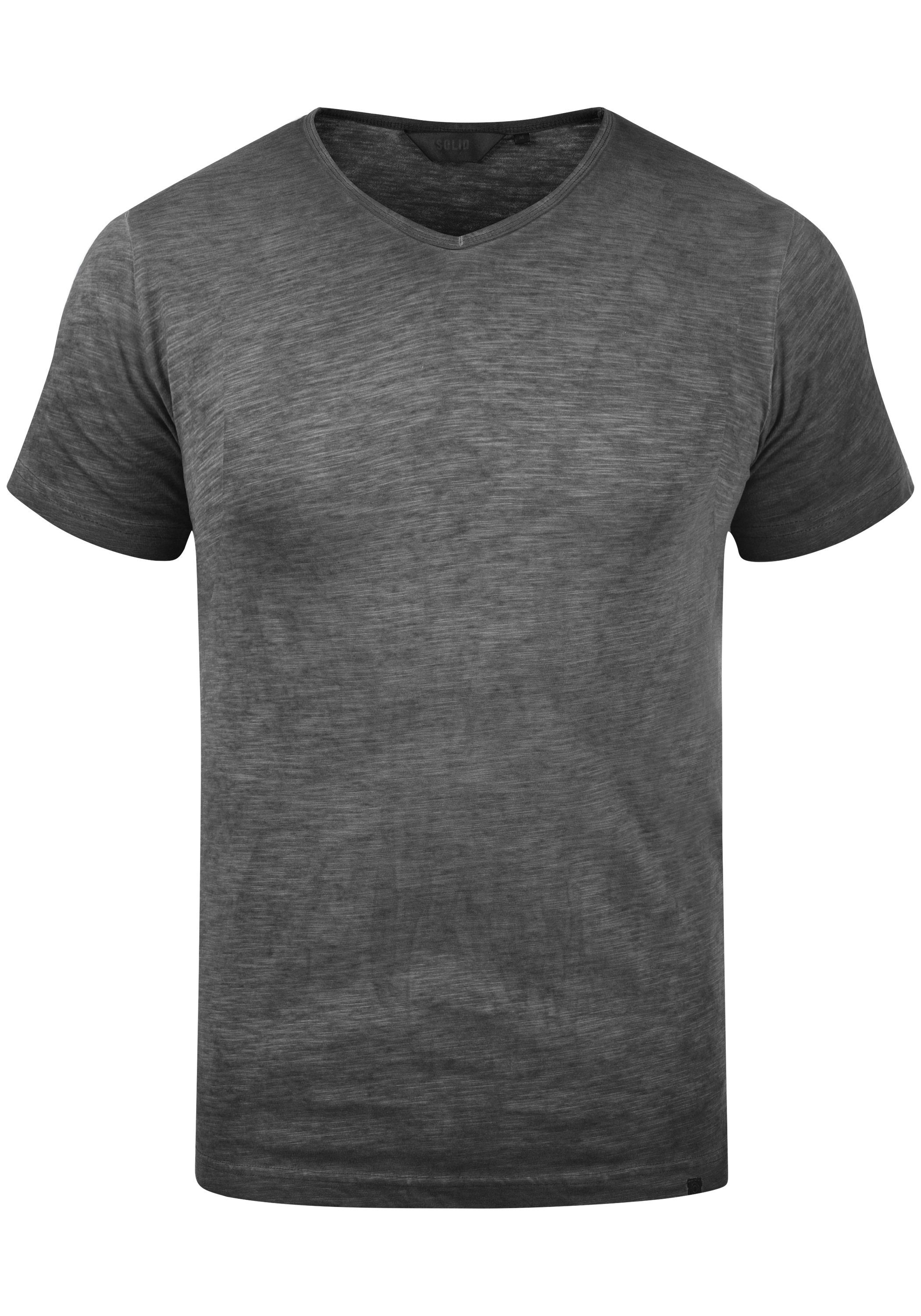T-Shirt !Solid SDConley (9000) Black V-Ausschnitt mit T-Shirt