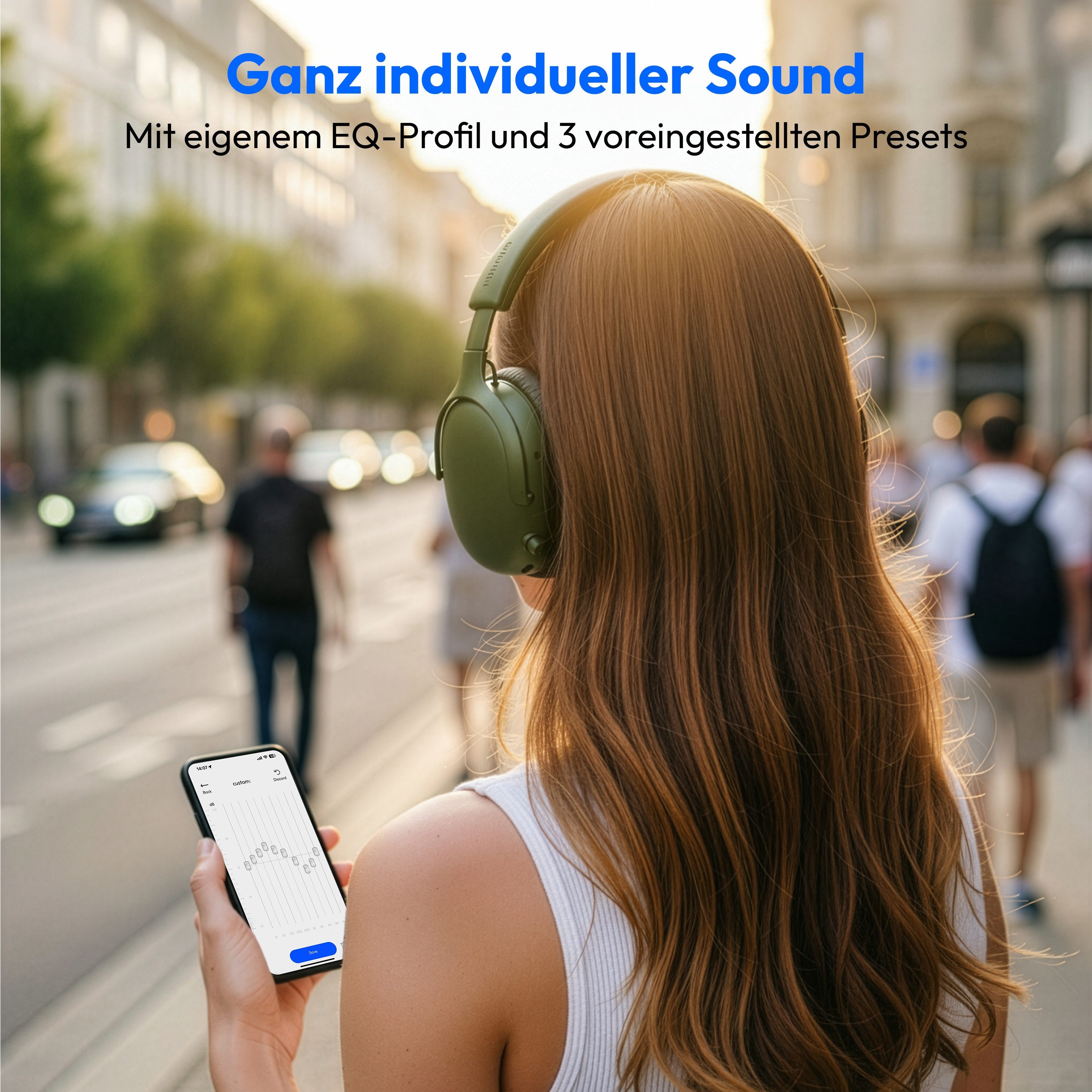 Medion® LIFE HX-1 Pure Over Ear-Kopfhörer (MD43774) Kopfhörer (An/Aus Anzeige, Austauschbare Ohrpolster, AUX-Eingang, Bluetooth, Drahtlos, Drehbare Ohrmuscheln, Integrierte Akku, LED-Beleuchtung, Spritzwasserschutz, USB-Ladefunktion, Bluetooth 5.4, bis zu 100 Stunden Akkulaufzeit, IPX4 Spritzwasserschutz, Bluetooth)