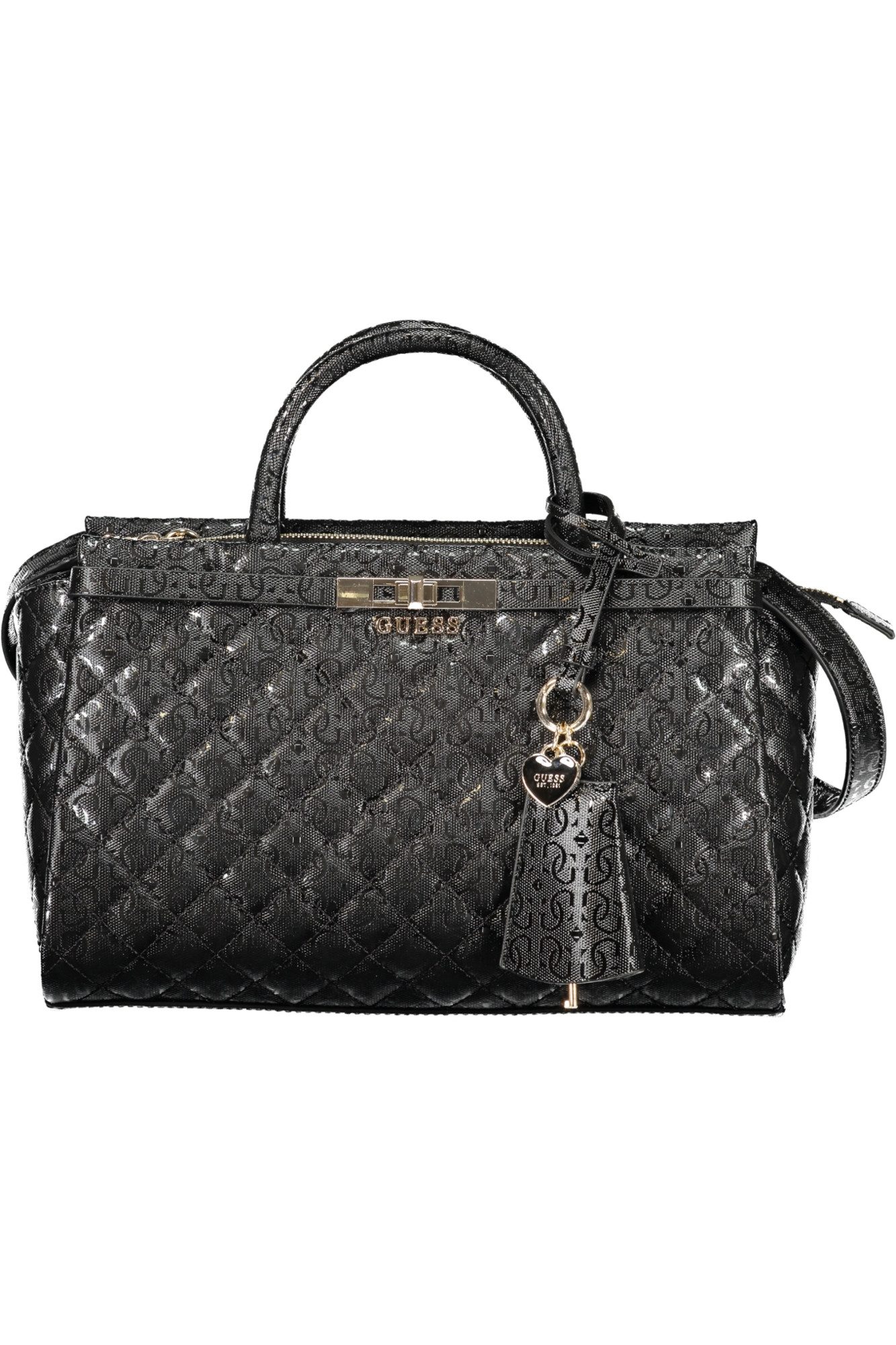 GUESS JEANS Umhängetasche, Elegante Schwarze Damentasche mit Vielseitigem Design und Funktionalit