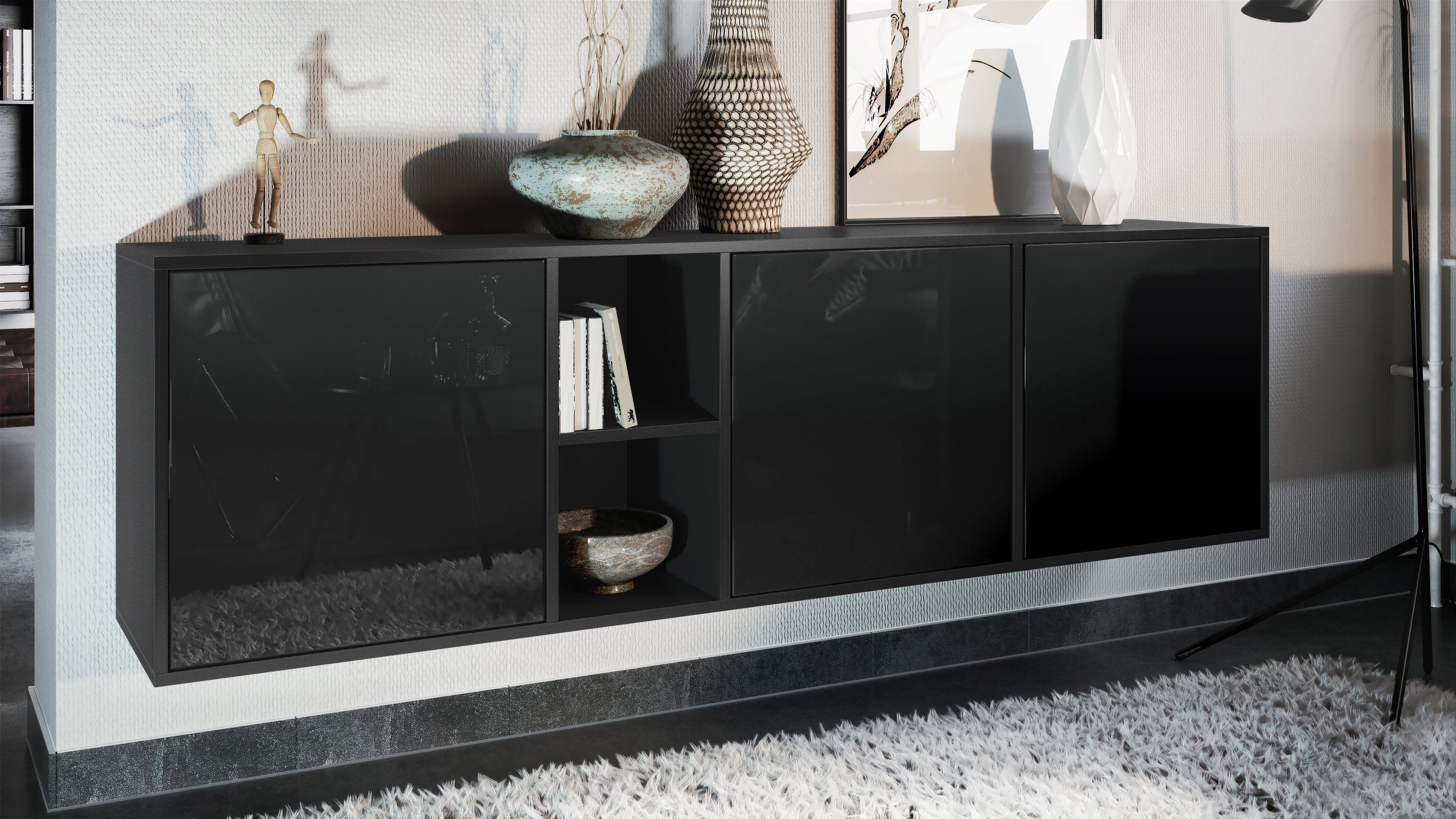 Vladon Sideboard Cuba (Kommode, mit 3 günstig online kaufen