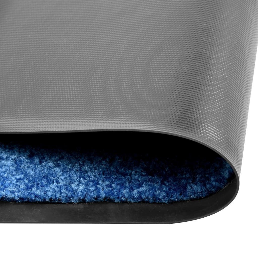vidaXL Fußmatte Fußmatte Waschbar Blau 60x180 günstig online kaufen