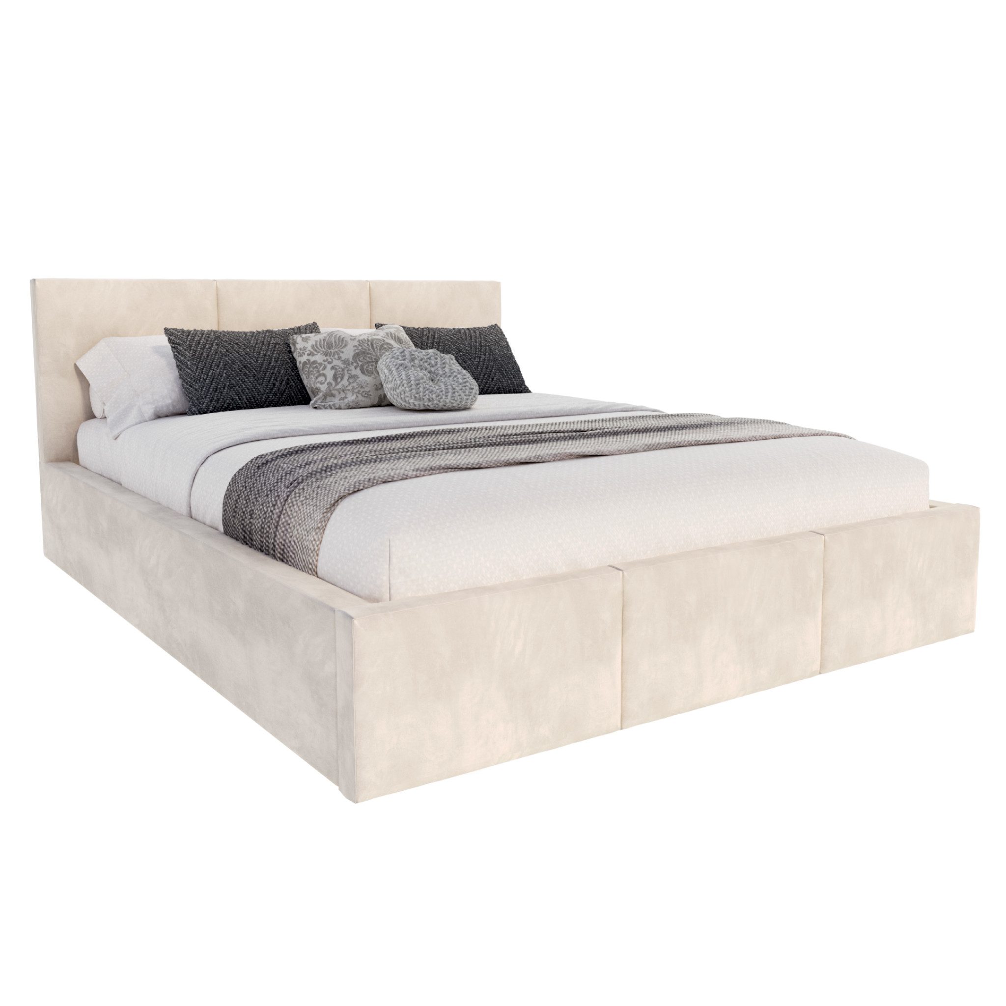 FDM Polsterbett AMBER modern mit Bettkasten MADE IN EU - mit hochwertigem P günstig online kaufen