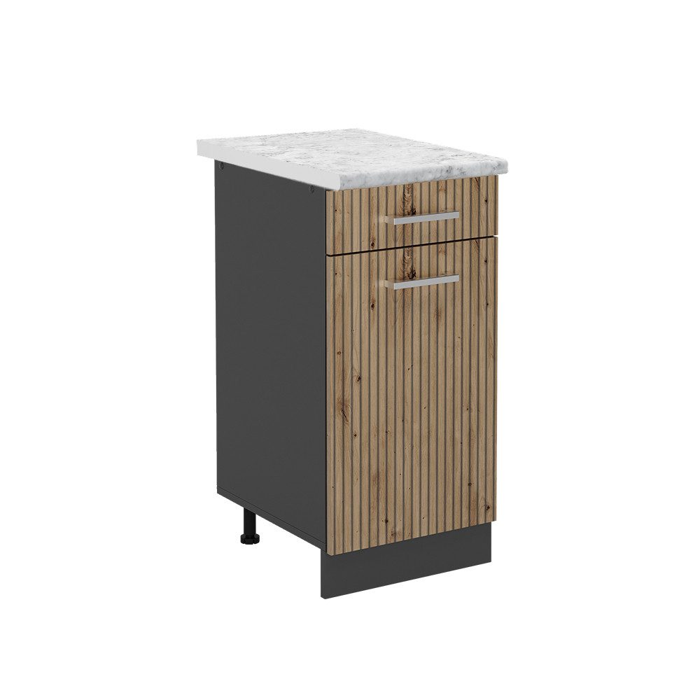 Vicco Unterschrank R-Line, Artisan-Eiche/Anthrazit, 40 cm, günstig online kaufen