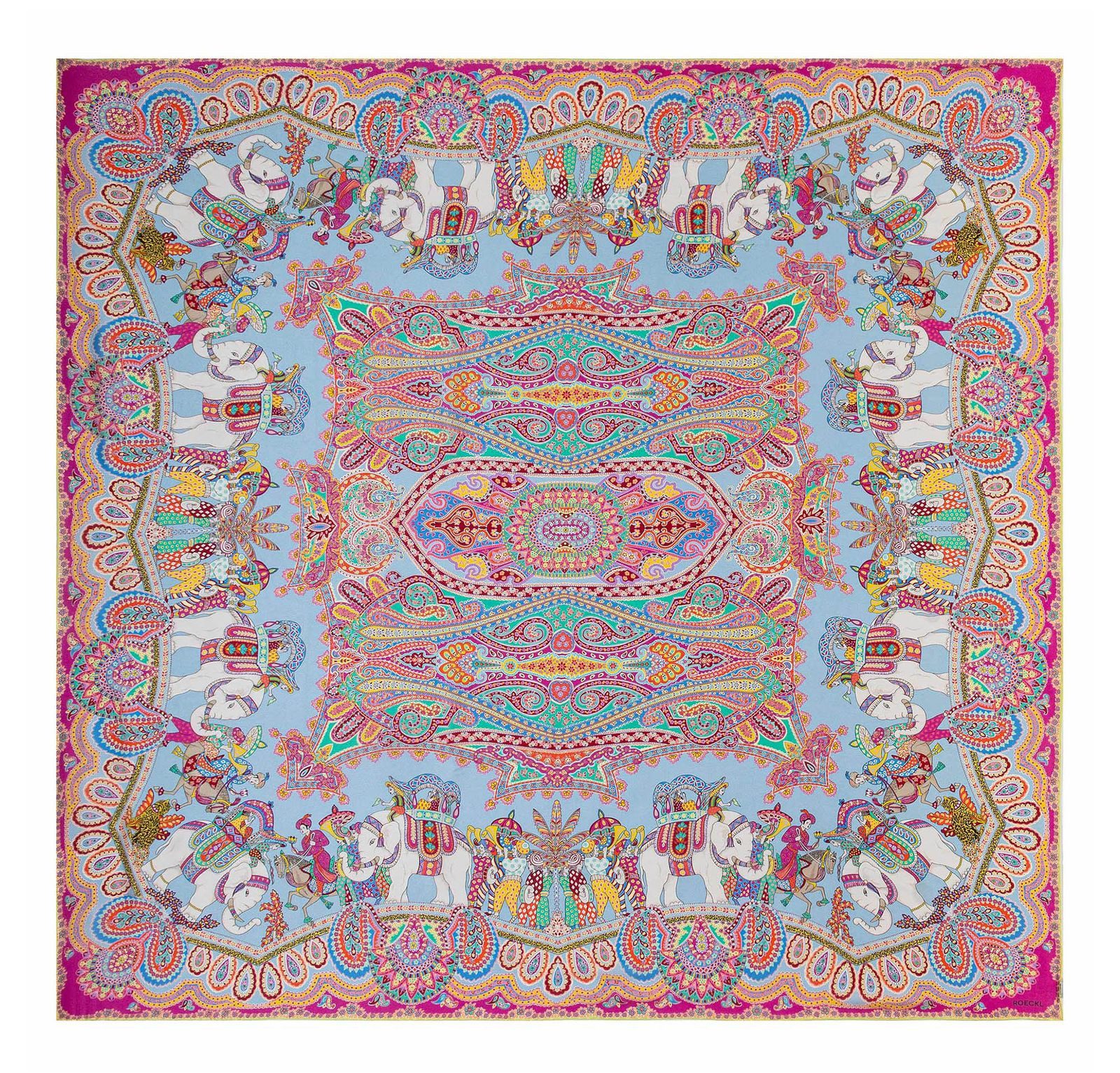 Roeckl Modetuch Elephant Parade Silk 140x140