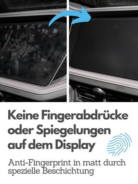 DISSKIN Volkswagen Touareg ab 05/2018, Displayschutzfolie, Anti-Fingerabdruck-Beschichtung, selbstheilend durch Wärme
