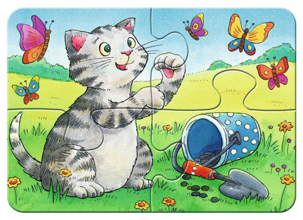 Ravensburger Puzzle 2, 4, 6, 8 Teile my first puzzles Niedliche Haustiere 0 günstig online kaufen