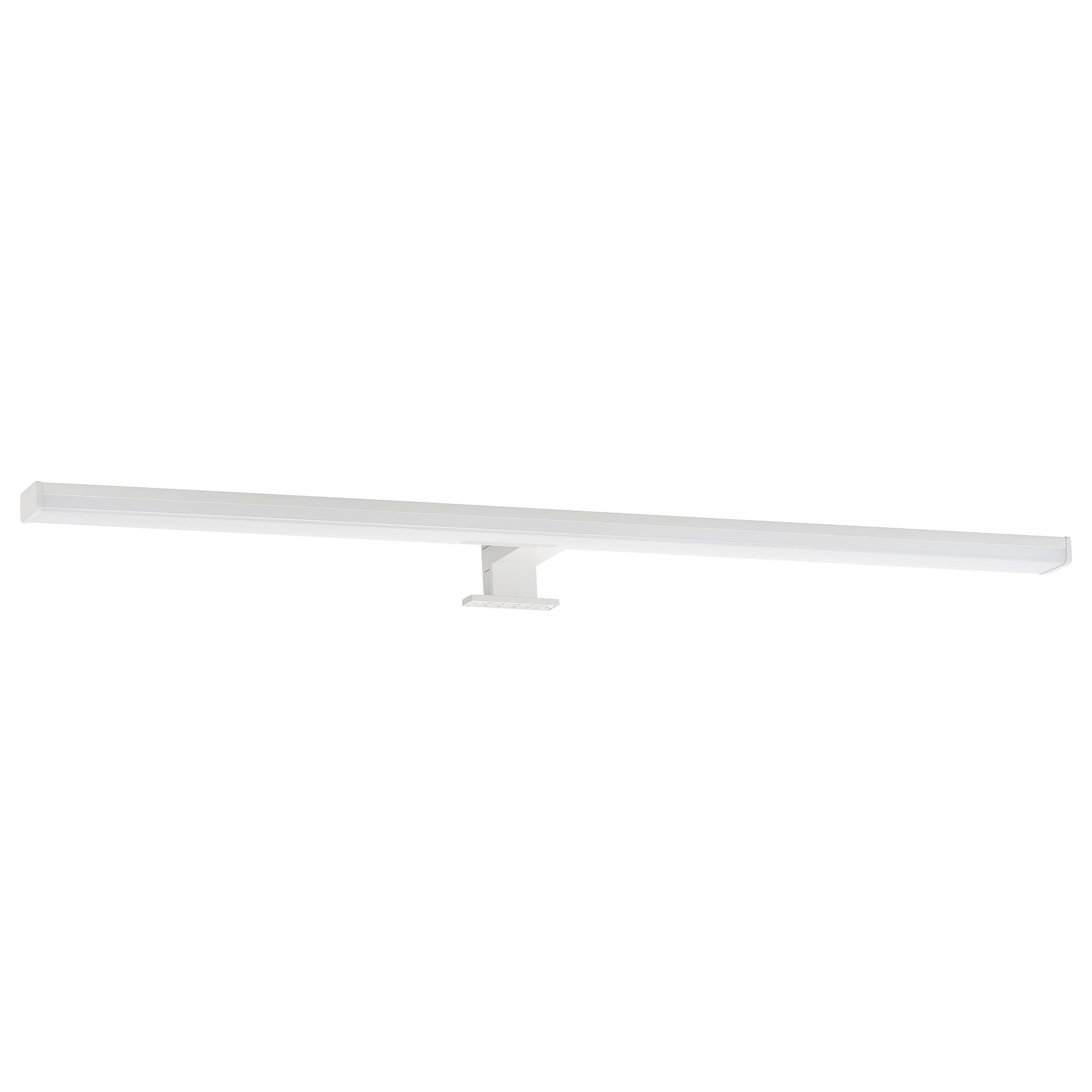SEBSON Spiegelleuchte LED Spiegellampe Bad 90cm IP44 15W 1300lm 4000K 230V 900x98x44mm, LED integriert, Neutralweiß, Aufbauleuchte + Klemmleuchte, 110° Abstrahlwinkel, einfach Montage